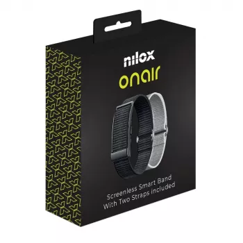 Nilox OnAir Screenless Band Μαύρο/Ασημί