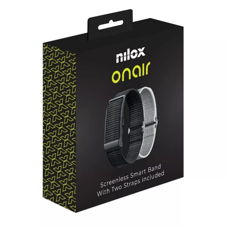 Nilox OnAir Screenless Band Μαύρο/Ασημί