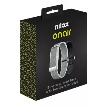 Nilox OnAir Screenless Band ασημί/μαύρο