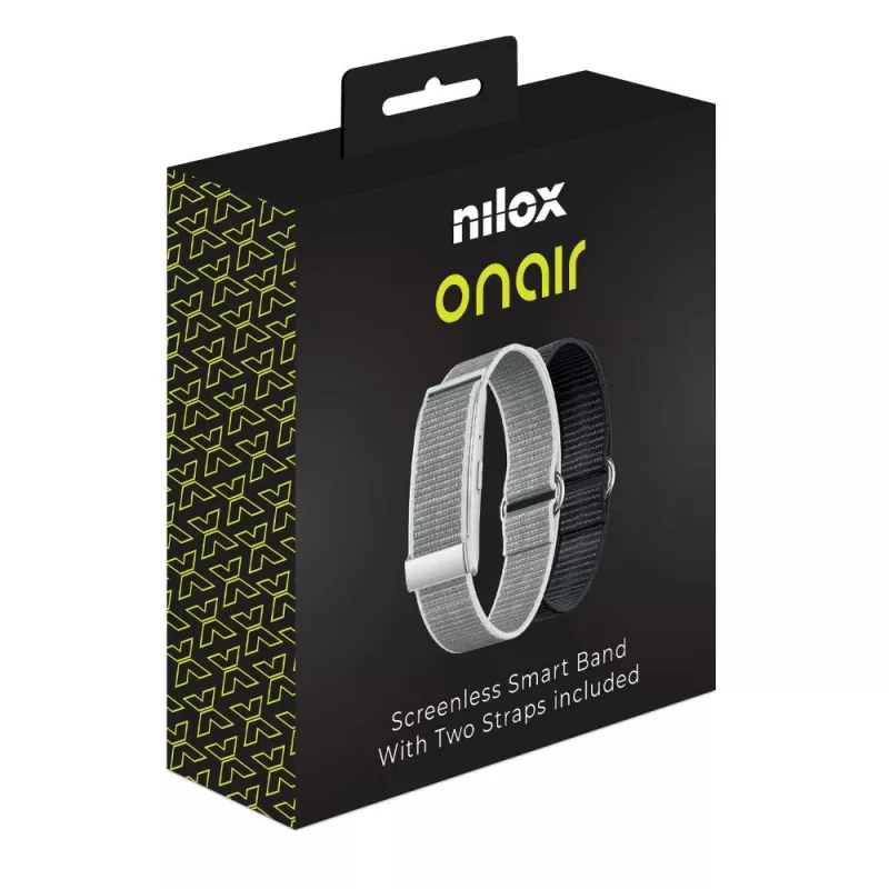 Nilox OnAir Screenless Band ασημί/μαύρο