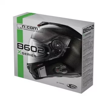 Nolan N-Com B602 X Ασύρματο intercom μοτοσυκλέτας Bluetooth - Ατομικό kit, Μαύρο