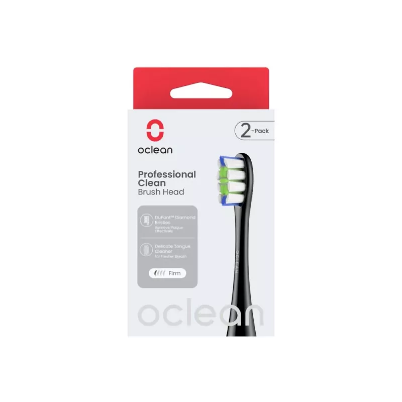 OCLEAN Professional Clean Κεφαλή Βούρτσας P1C5 B02 2 τεμ. Μαύρο
