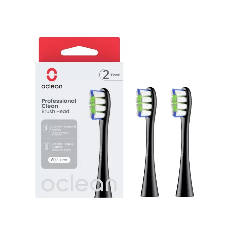 OCLEAN Professional Clean Κεφαλή Βούρτσας P1C5 B02 2 τεμ. Μαύρο