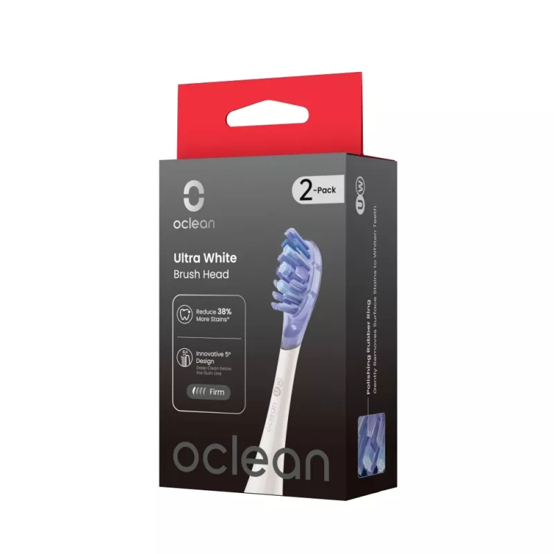 Oclean Ultra White Κεφαλή βούρτσας 2 τεμ. UW03 W02 Λευκό