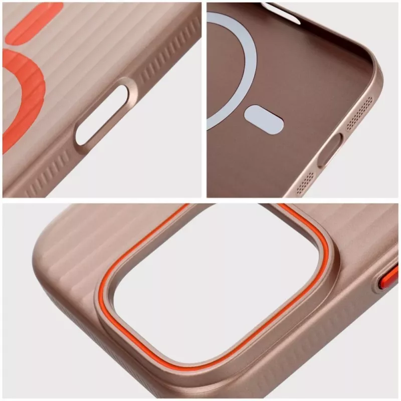 OEM Θήκη για iPhone 15 Pro Max Simply Συμβατή με MagSafe Titanium Desert