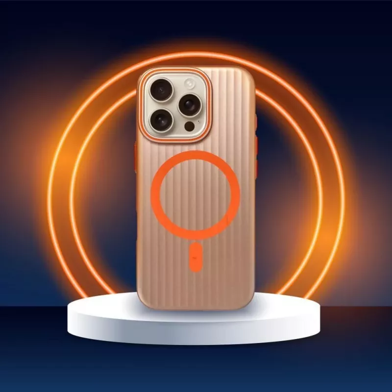 OEM Θήκη για iPhone 15 Pro Max Simply Συμβατή με MagSafe Titanium Desert