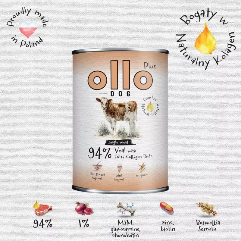 OLLO Plus Koalgen Μοσχαρίσιο 800g