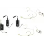 OMNITRONIC Set FAS TWO σύστημα ασύρματου μικροφώνου UHF δύο καναλιών με 2 πομπούς τσέπης και μικρόφωνα headset (660-690 MHz) 20000971