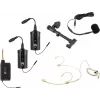 OMNITRONIC σετ FAS TWO διπλό UHF ασύρματο σύστημα με 2 πομπούς τσέπης, ακουστικό και μικρόφωνο ακουστικής κιθάρας (660-690 MHz) 20000973