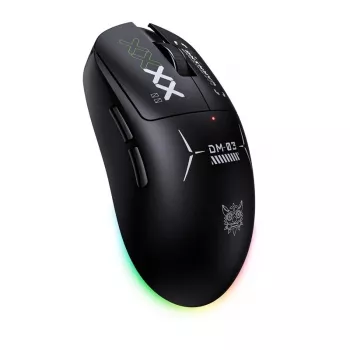 ONIKUMA DM03 RGB Gaming ποντίκι – Ενσύρματο οπτικό ποντίκι με 6400 DPI, 7 προγραμματιζόμενα κουμπιά, εργονομικός σχεδιασμός για δεξιόχειρες, μαύρο