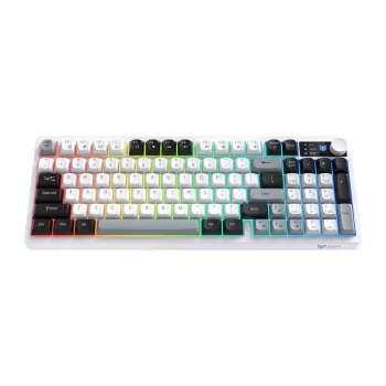 ONIKUMA MT902 2.4G Ασύρματο πληκτρολόγιο gaming (μαύρο και λευκό)