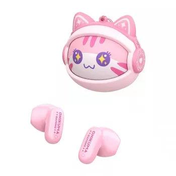 ONIKUMA TX603 TWS ασύρματα ακουστικά Bluetooth ροζ
