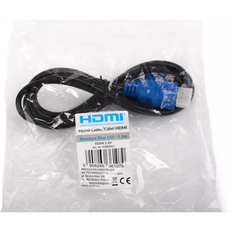 Opticum Standard Blue καλώδιο HDMI 1,5 m v1.4 High Speed με Ethernet