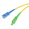 OPTIX Μονότροπο Καλώδιο Patch Οπτικής Ίνας SC/UPC σε SC/APC Simplex 1m LSZH Κίτρινο