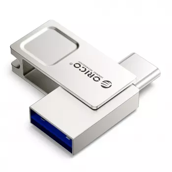ORICO U301 64GB USB-A USB-C USB 3.2 Gen 1 USB stick - ασημί