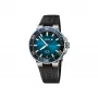 ORIS ανδρικό ρολόι καταδύσεων 41350742274FC 41,50mm αυτόματο μπλε καντράν μπλε λουράκι καουτσούκ