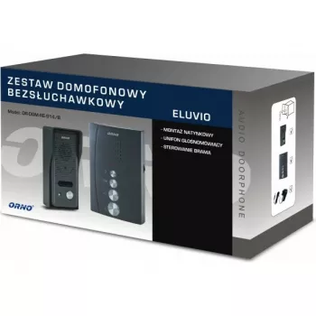 ORNO OR-DOM-RE-914/B ηχητικό θυροτηλέφωνο μαύρο