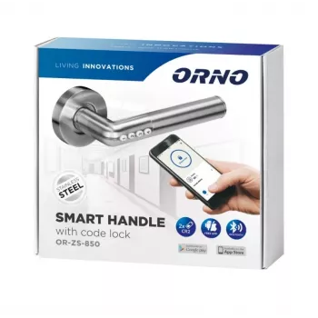 ORNO OR-ZS-850 Ηλεκτρονική κλειδαριά πόρτας με κωδικό, IP44, Μαύρο