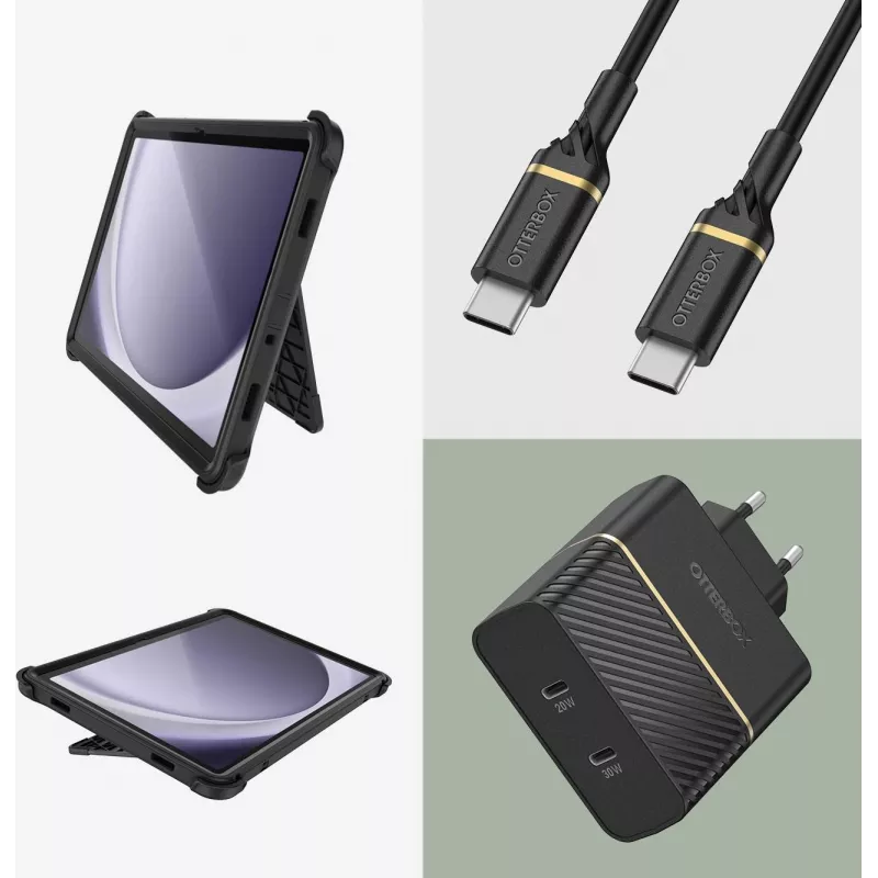 OtterBox Defender Series θήκη για Samsung Galaxy Tab A9+ - μαύρο