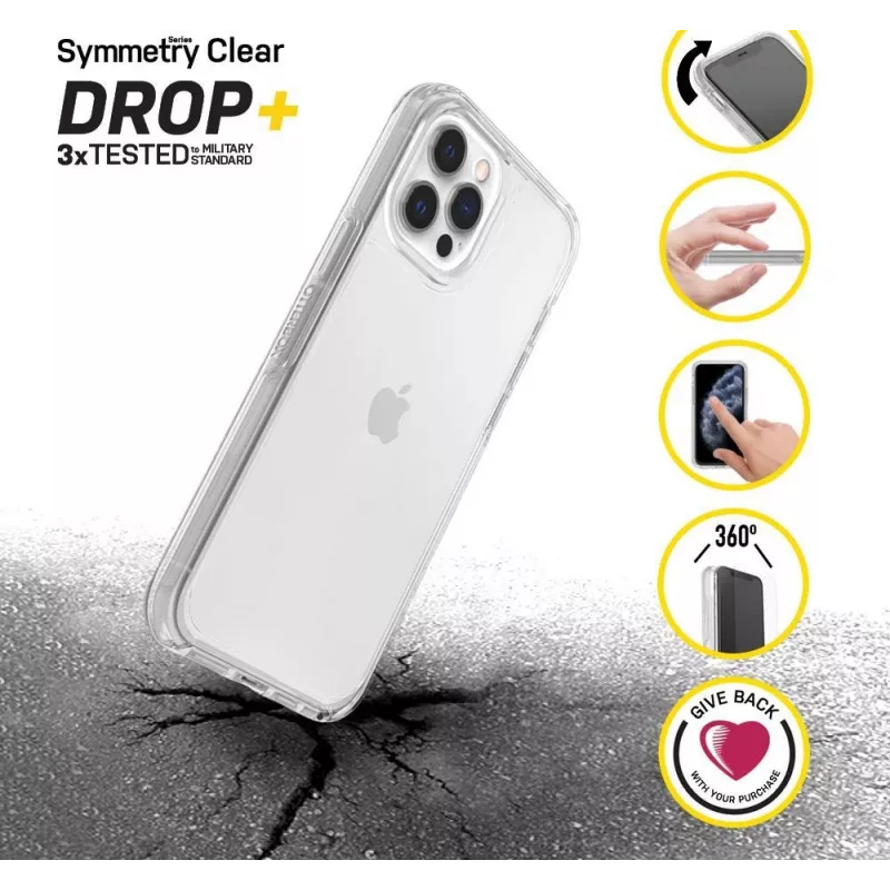 OtterBox Symmetry Series Case για iPhone 12 και iPhone 12 Pro - Clear