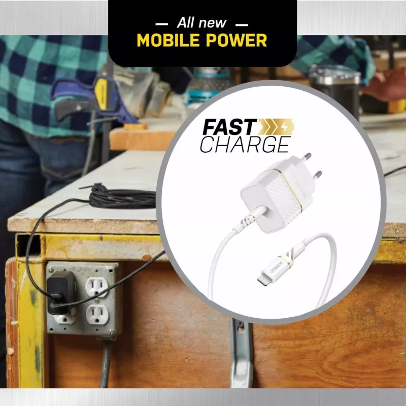 OtterBox φορτιστής τοίχου 20W USB-C PD 3.0 Cloud Dust λευκό