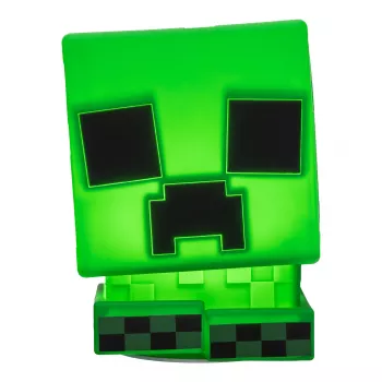 Paladone Minecraft Creeper SquishyGlo Φωτιστικό Σιλικόνης Επαναφορτιζόμενο – Ρυθμιζόμενο Πράσινο LED Νυχτερινό Φως με 3 Επίπεδα Φωτεινότητας και Φόρτιση Micro-USB