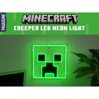 Paladone Minecraft Creeper LED νέον φωτιστικό τοίχου