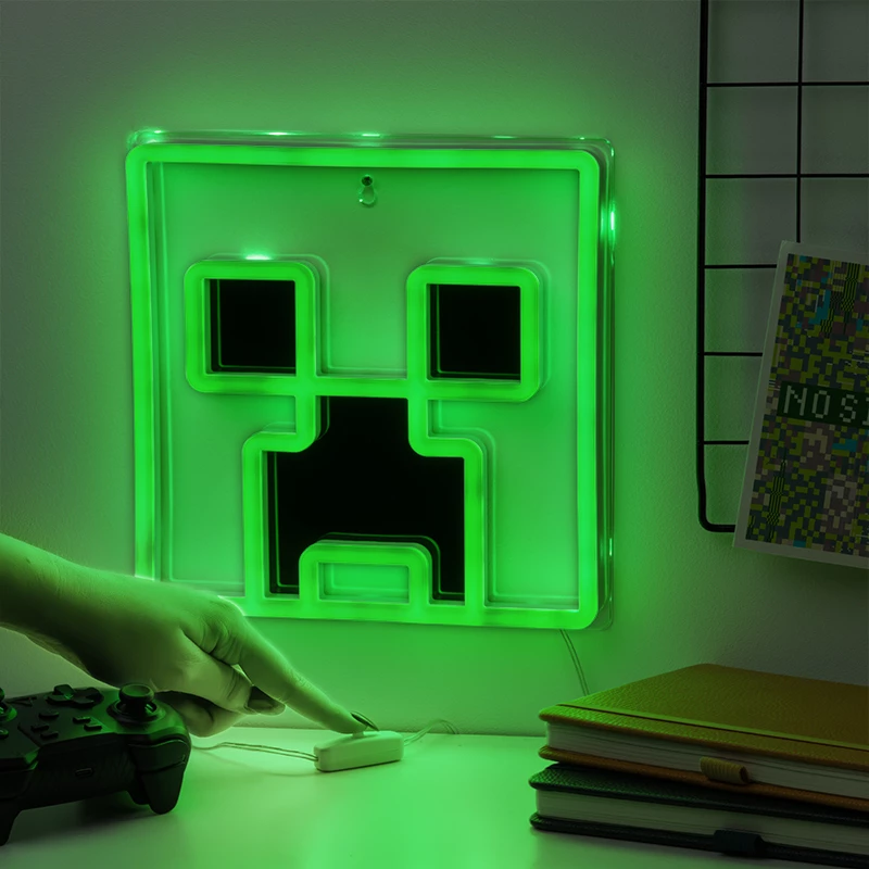 Paladone Minecraft Creeper LED νέον φωτιστικό τοίχου