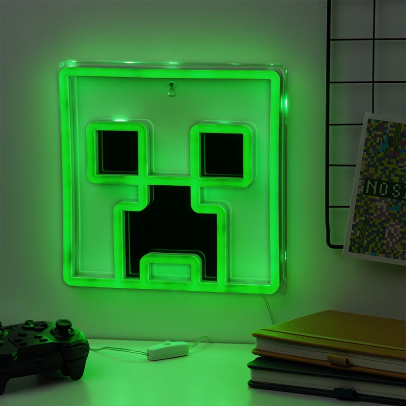Paladone Minecraft Creeper LED νέον φωτιστικό τοίχου