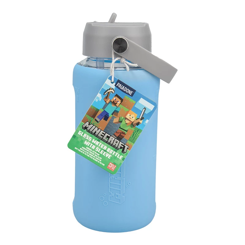 Paladone Minecraft Γυάλινο Παγούρι 450 ml Σχέδιο Creeper