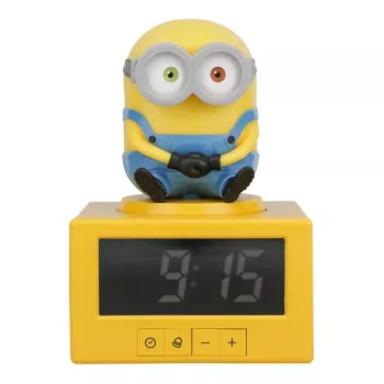 Paladone Minions Icon Ξυπνητήρι - Ψηφιακό LED, τροφοδοσία USB, Snooze