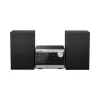 Panasonic SC-PM272EG-S μικροσύστημα Hi-Fi με CD, Bluetooth, ραδιόφωνο DAB/DAB+, USB και AUX - ασημί (20 W RMS)