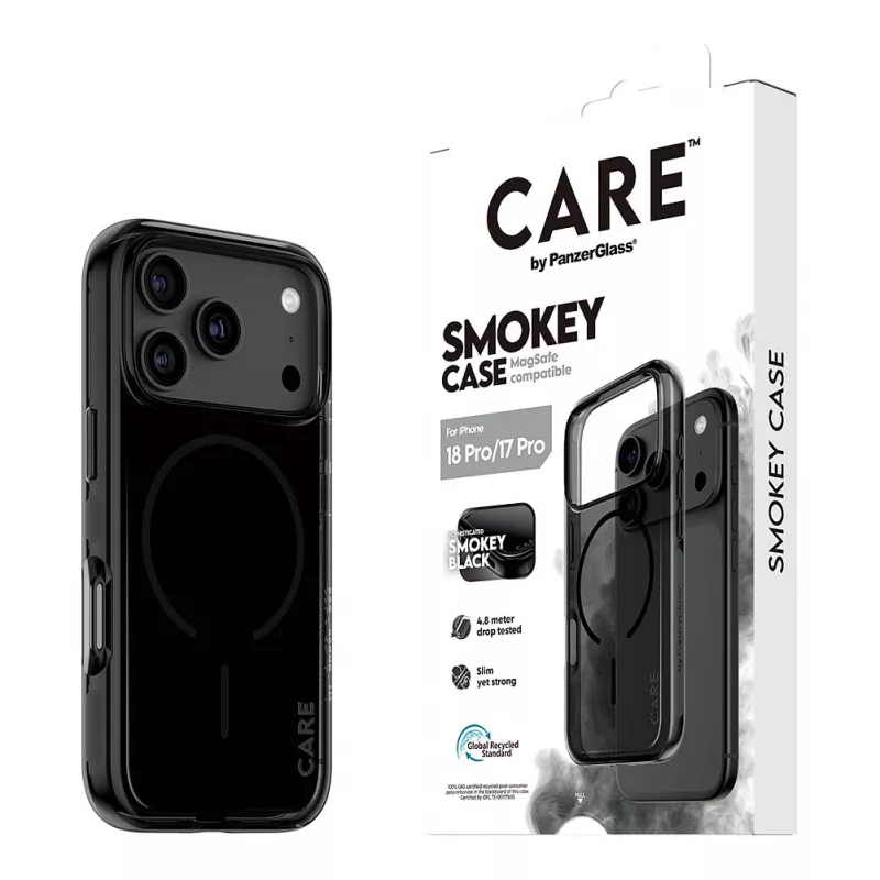 PanzerGlass CARE Θήκη Smokey με Μαύρο MagSafe για iPhone 17 Pro