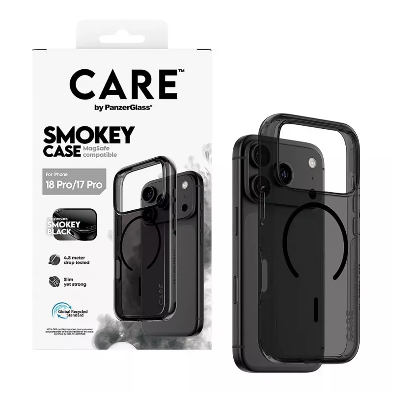 PanzerGlass CARE Θήκη Smokey με Μαύρο MagSafe για iPhone 17 Pro