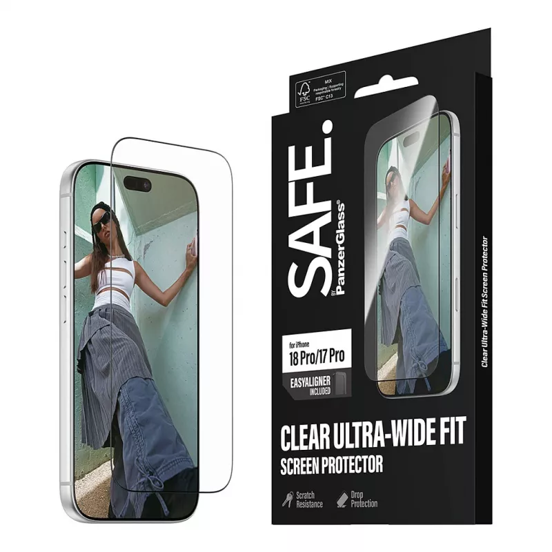PanzerGlass SAFE. Μεμβράνη προστασίας οθόνης για iPhone 18 Pro / 17 Pro