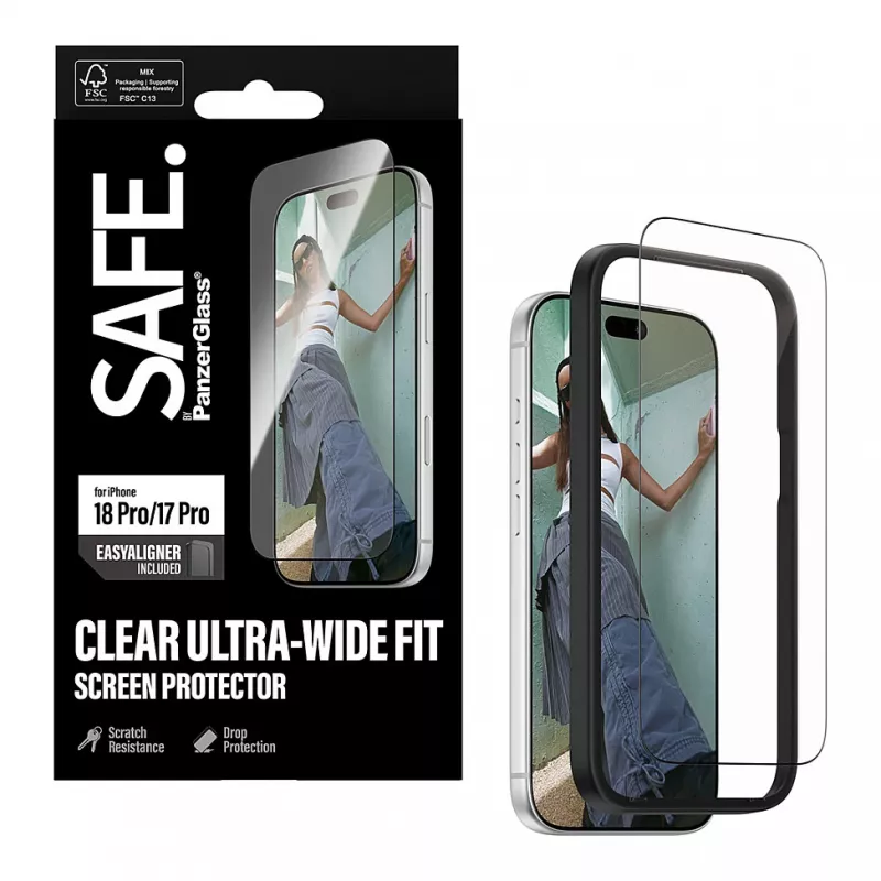 PanzerGlass SAFE. Μεμβράνη προστασίας οθόνης για iPhone 18 Pro / 17 Pro