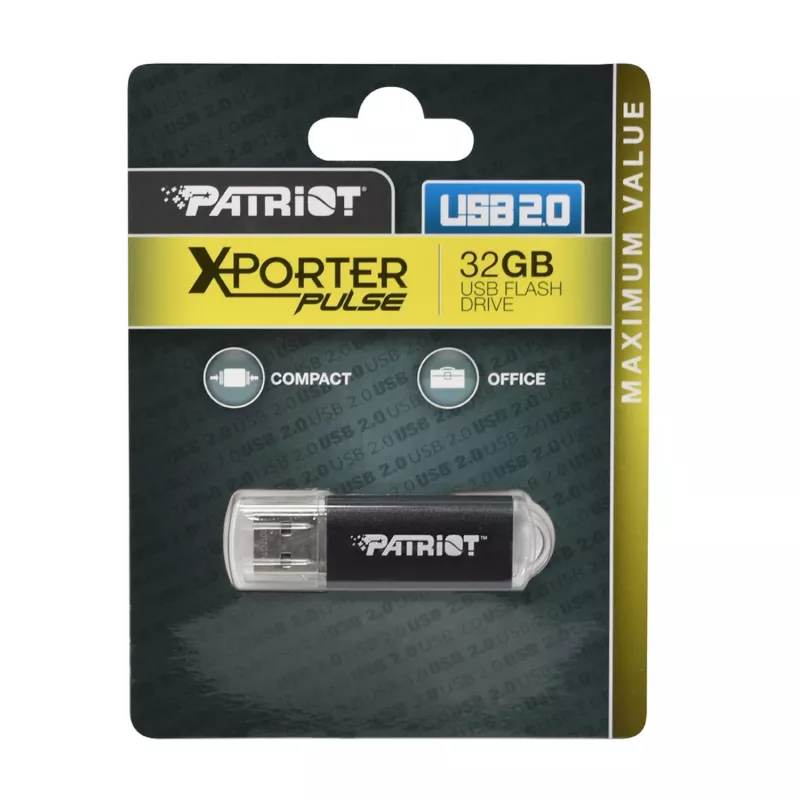 Patriot Xporter 32GB USB 2.0 Flash drive - Μαύρο