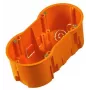 PAWBOL A.0042WPG Βαθύ διπλό κουτί εντοιχισμού 60 mm με βίδες, Πορτοκαλί