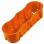 PAWBOL A.0043WPG Βαθύ τριπλό κουτί εντοιχισμού 60mm με βίδες, Λευκό