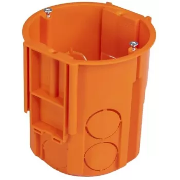 PAWBOL A.0080 Βαθύ κουτί διακλάδωσης 80 mm με βίδες, Λευκό