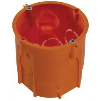 PAWBOL PK60 Lux Βαθύ Κουτί Εγκατάστασης Χωνευτό με Βίδες, Πορτοκαλί