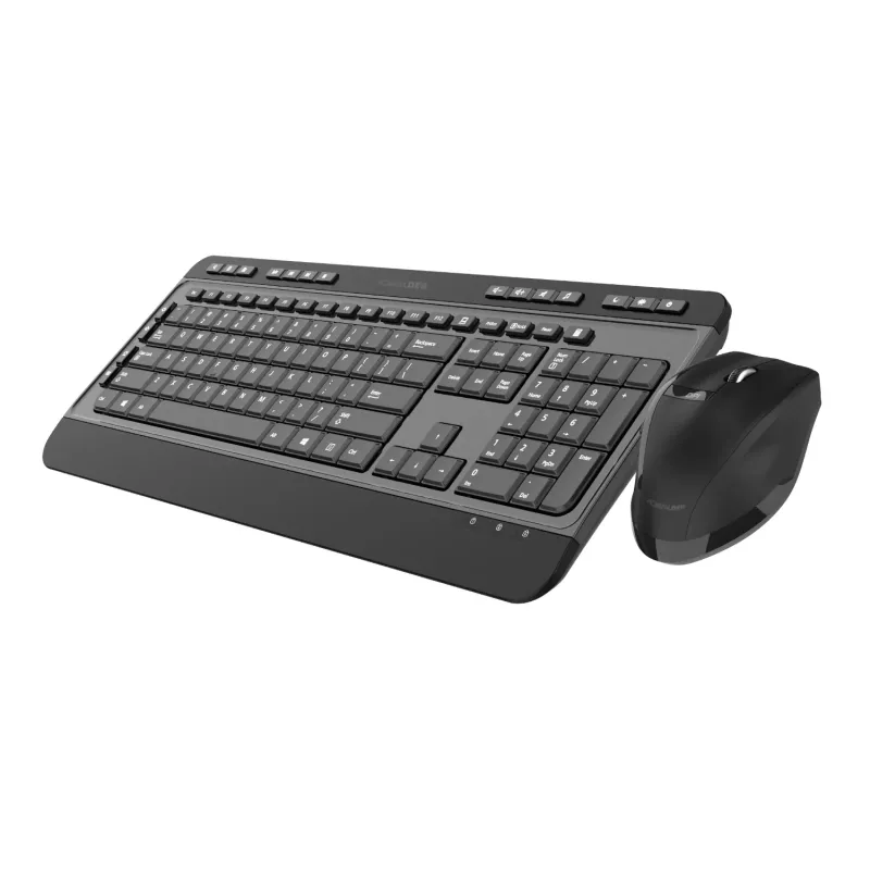 PCBuilder ALPHA Αθόρυβο Ασύρματο Σετ Πληκτρολογίου και Ποντικιού