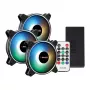 PCBuilder Tempest Chill Kit ανεμιστήρων 3x120mm Dual Glow ARGB ανεμιστήρες + Controller + RF τηλεχειριστήριο