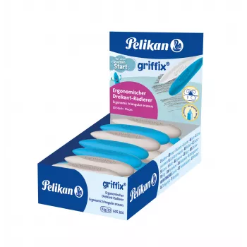 Pelikan griffix Τριγωνική γόμα, πλαστικό TPE, εργονομική λαβή, 1 τεμ., διάφορα χρώματα 300007862