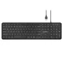 Perixx PERIBOARD-210 Ενσύρματο υπέρλεπτο πληκτρολόγιο ψαλιδισμού, US-Layout, Μαύρο