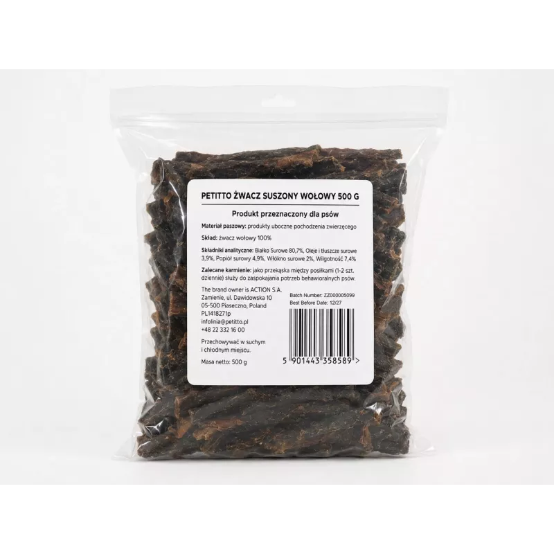 PETITTO Αποξηραμένο Βοδινό Chew 500g