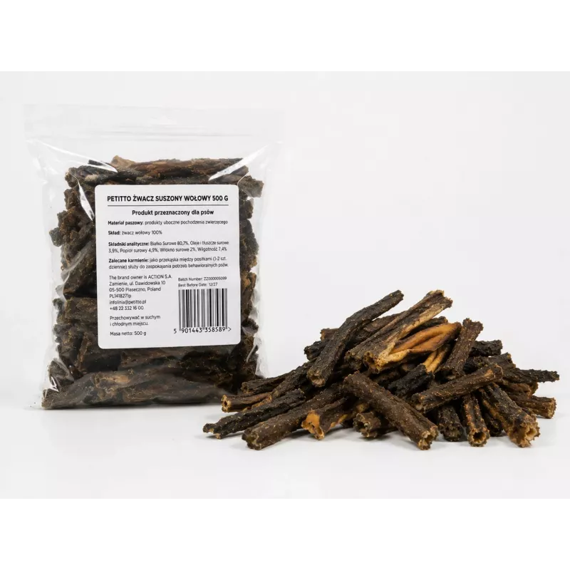 PETITTO Αποξηραμένο Βοδινό Chew 500g