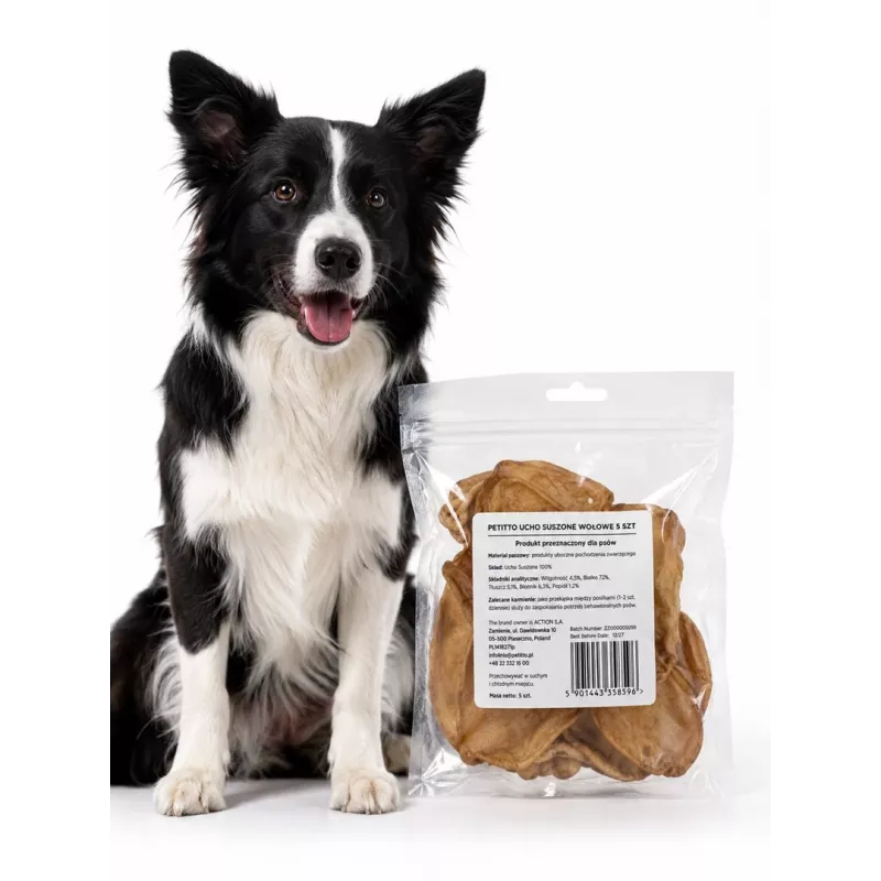 PETITTO Dried Beef Ear 5 Τεμάχια