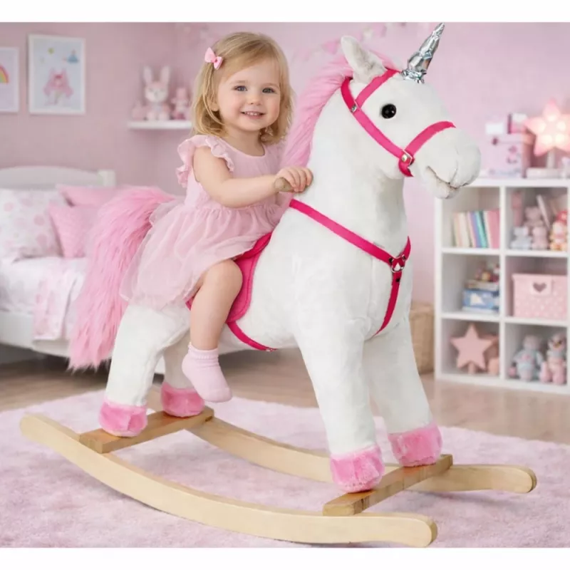 PETMEX Rocking Horse Unicorn Λευκό 74cm 2252