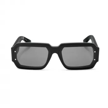PHILIPP PLEIN MAN SPP150-670703 Γυαλιά ηλίου Ορθογώνια Μαύρο πλαίσιο Γκρι φακοί 67/11/145 mm